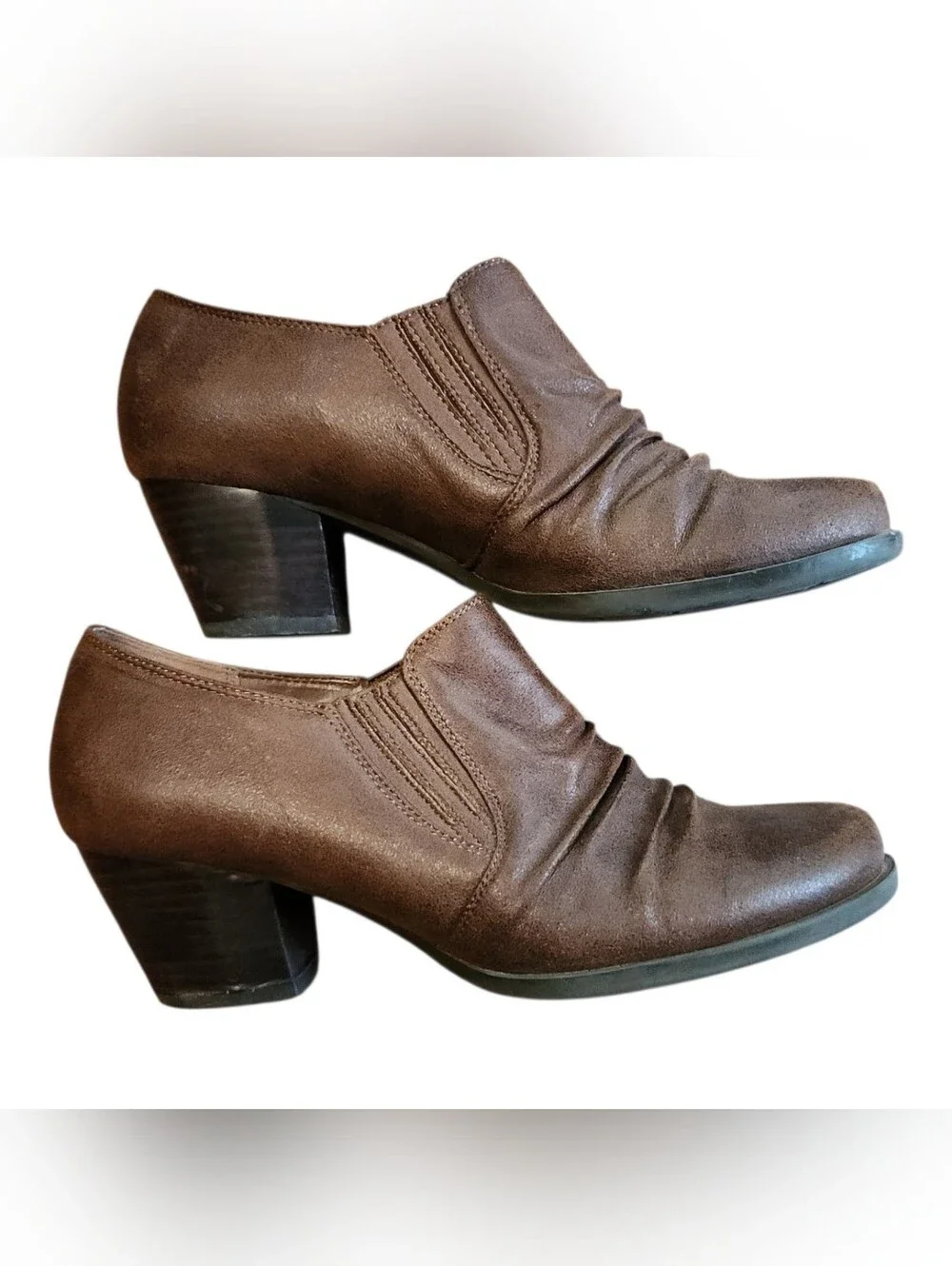 Baretraps Womens Reagen Boots Size 8 Brown Block Heel Comfort Minimalist Office